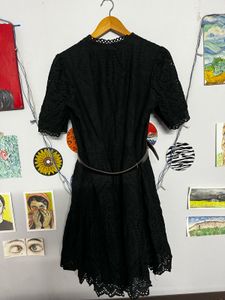 Black Eyelet Midi Dress🖤