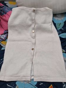 White Aline Skirt Stylish