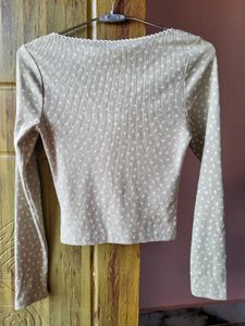 H&amp;M Lace Floral Long Sleeve Top /Size-S