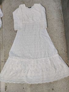 White Embroidered Kurta