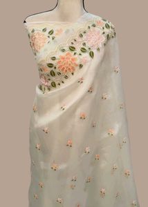 Elegant Embroidered Saree