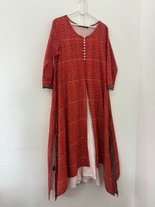 Red Printed Dress