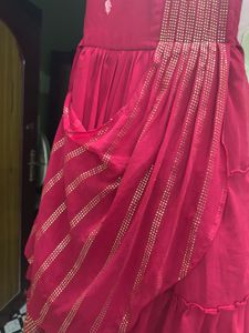 Cute Red Embroidered Dress