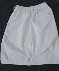 Yk2 white denim Short Skirt