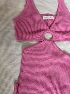 Pink Cutout dress