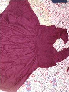 Maroon Palazzo Pants