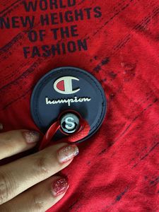 Great Quality Denim Set Paired With Red Tee