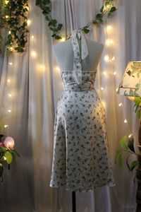 Floral Halter Midi Dress