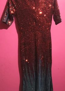 Fitting Red Dazzling Gawn(Flexible,bust Size 32/34