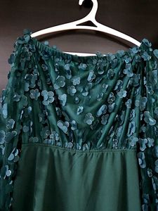 Elegant Green Party Dress