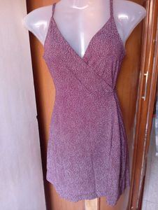 H&amp;M Sparkly Wrap Dress