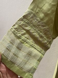 W festive green kurta