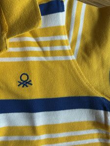 Benetton Striped Polo Shirt