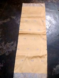 Elegant Cream Saree with Silver Border