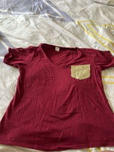 Cute Sequin Pocket Tee