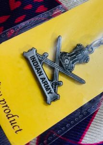 Indian Army Metal Keychain