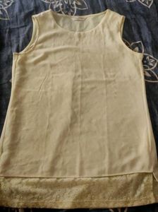 Fluorescent Yellow Sleeveless Top