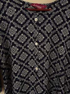 Patterned Kurta With Pocket