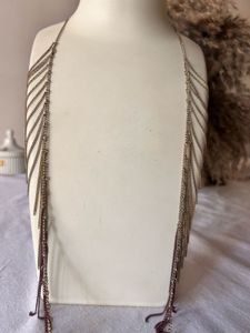Multi-Chain Fringe Statement Necklace