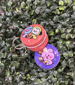 BTS tin Box Keychain