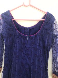 Dark Blue Anarkali