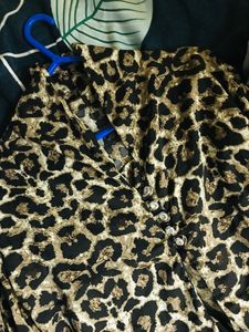 Korean Tiger Print Sexy Crop Top
