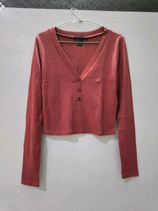 Forever 21 Rose Strips Top