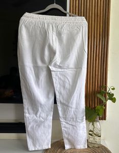White Lenin Pant