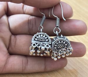 Vintage Silver Jhumka Earrings