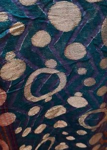 Peacock Color Silk  Jhuldi Saree