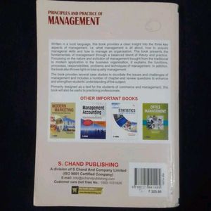 Principles and Practice of Management Textbook