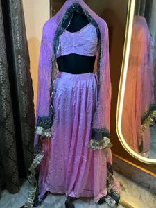 poshak pink Lavender Kurta Set &amp; Dupatta