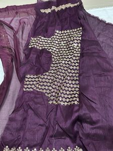 Elegant Purple Saree