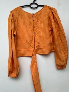 Orange Cropped Top