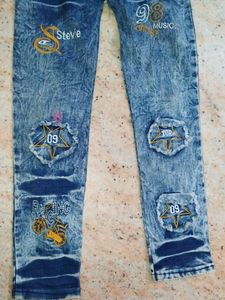 Stylish Cold Shoulder Top With Jeans For Sale