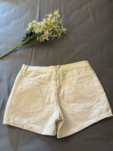 White Denim Shorts For Women