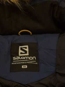 Salomon Blue Winter Parka with Fur Hood