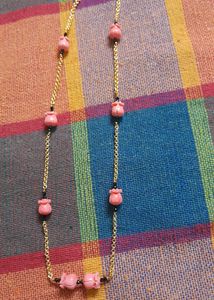 Tupil Flower Bead Chain(micro Gold Polish)