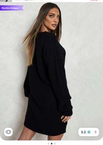 Crew Neck Jumper Dress