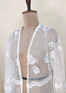 Net Embroidered Shrug