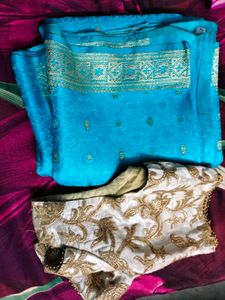 Elegant Blue Saree