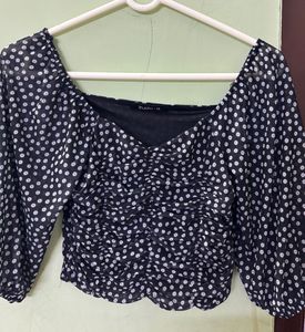 Polka Dot Crop Top