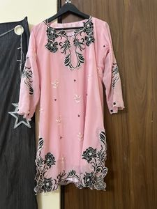 Elegant Pink Embroidered Salwar Suit