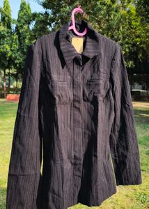 Elegant Black Textured shaket / jacket/ blazer