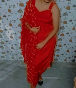 Red Salwar Suit Set