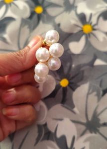 Chic &amp; Stylish Pearl Hoop Earrings 🤍🤍