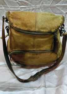 Vintage Vanessa Prix Suede Leather Hobo Bag