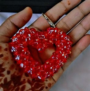 Beautiful Handmad Heart Beads Keychain
