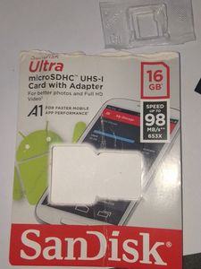 New SanDisk 16gb Memory Card
