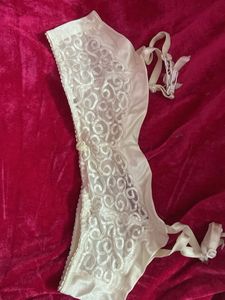 Elegant White Bra see through